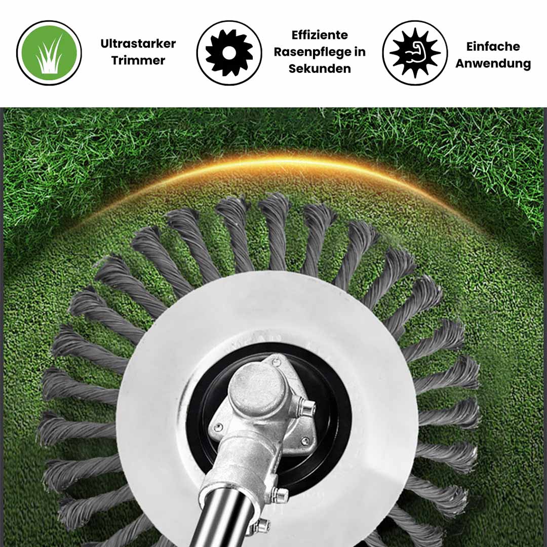 Der unzerstörbare Rasentrimmer für müheloses Trimmen