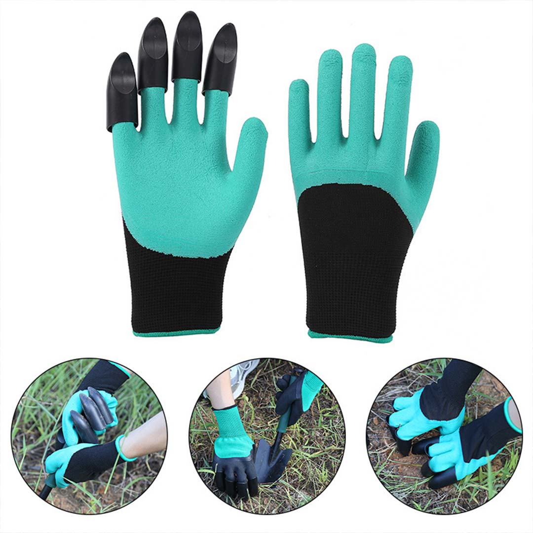 Gartenhandschuhe mit Krallen Schutz vor Dornen zum Pflanzen und Umgraben