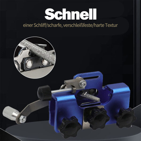 Manuelle Kettenschärfgerät mit Kettenklemme für Motorsägen