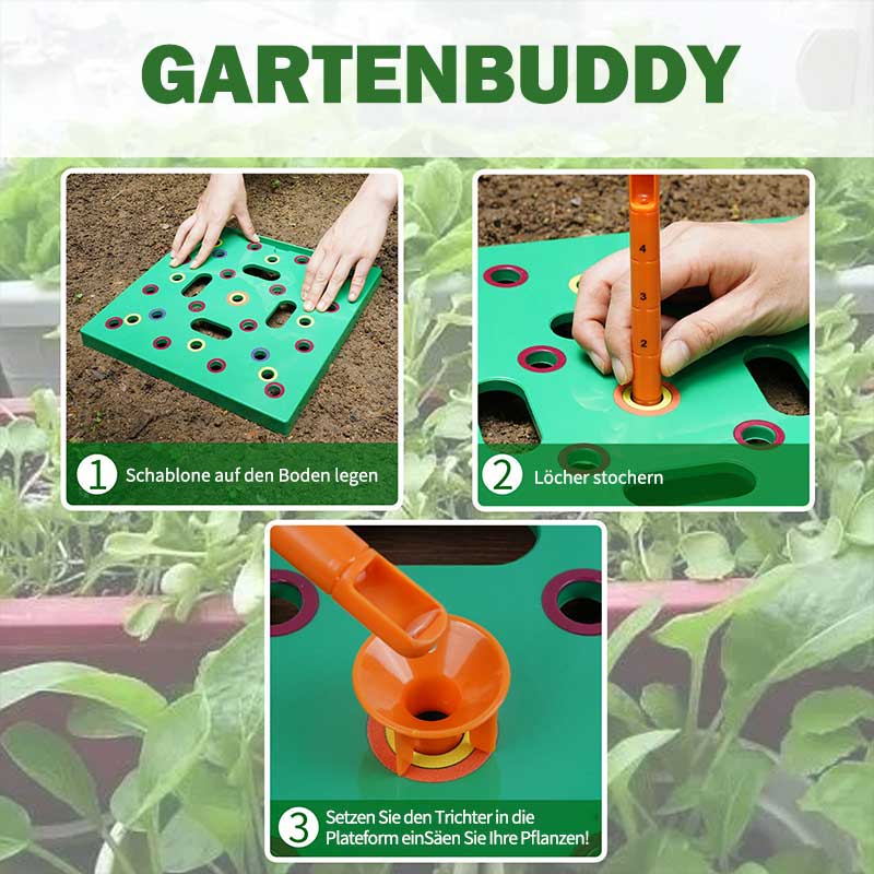 Pflanzhilfe mit Pflanzabstand-Markierung Gartenbuddy für Gemüse