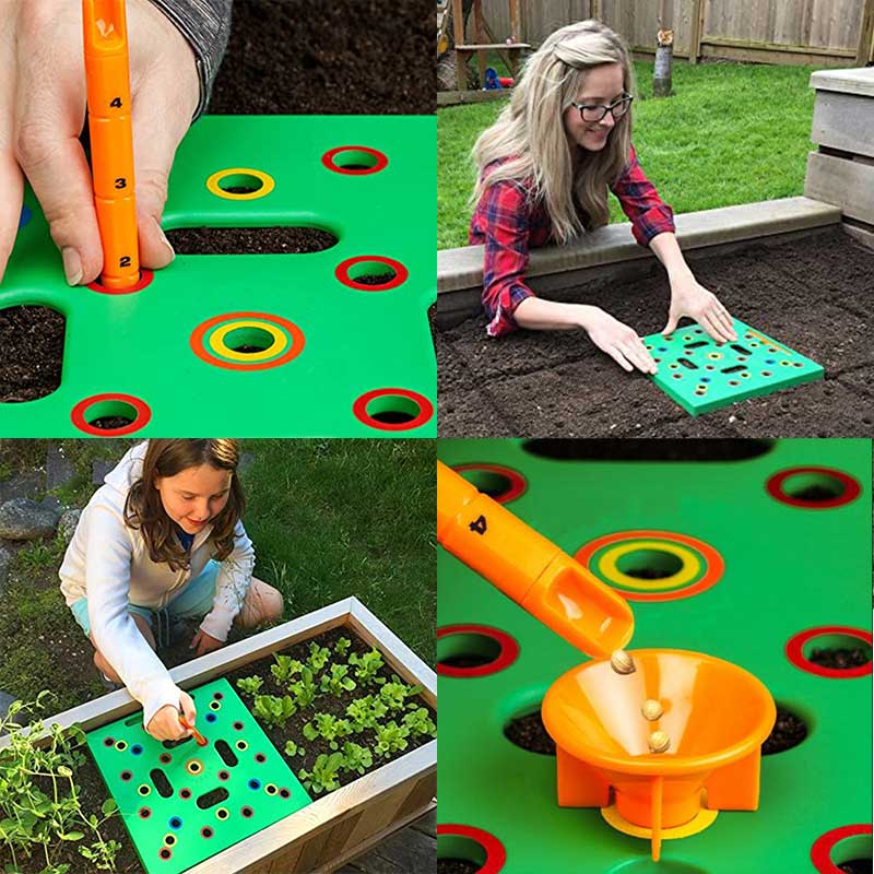 Pflanzhilfe mit Pflanzabstand-Markierung Gartenbuddy für Gemüse