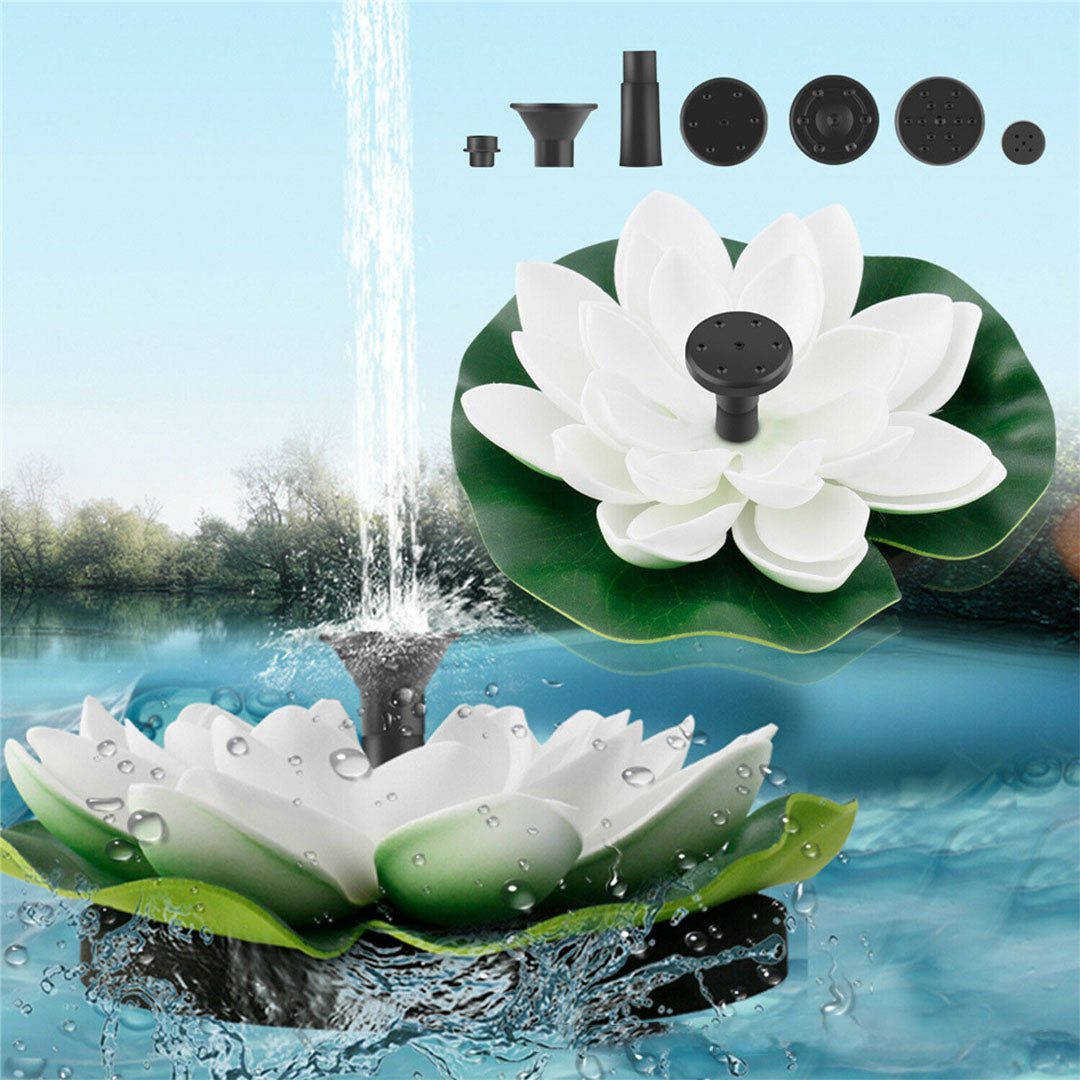 Solarbrunnen Lotus Automatische Gartenspringbrunnen