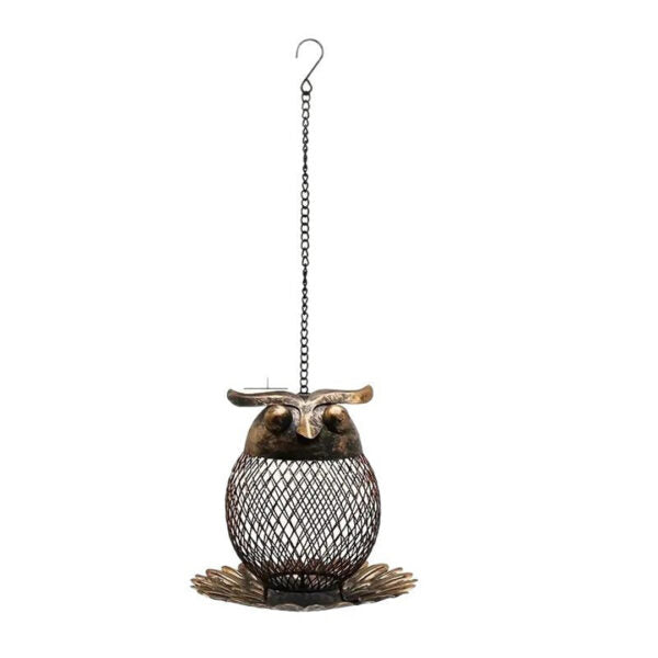 Vogelfutterspender Eule Form für Garten