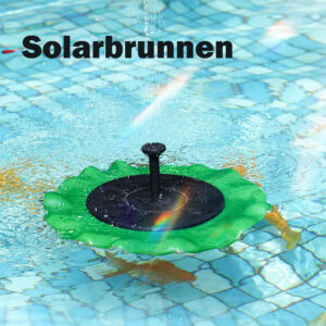 Solarbrunnen schwimmend Lotusblatt Gartenspringbrunnen