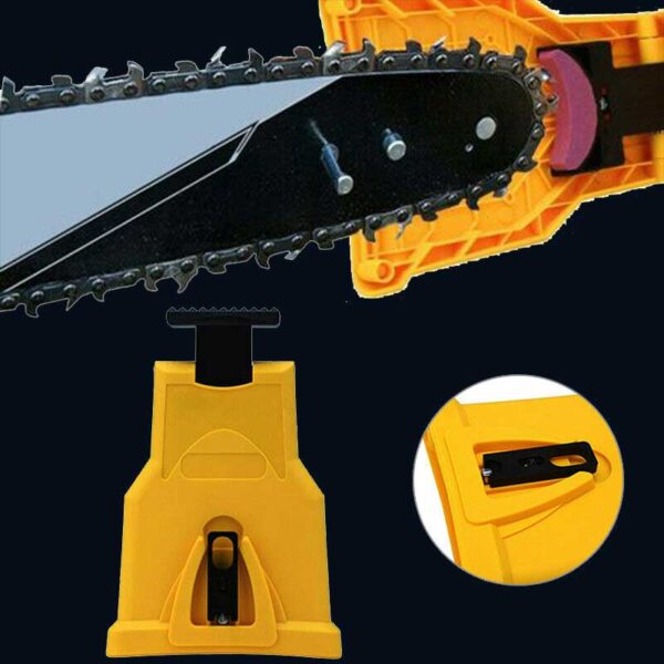 UltraSaw Universal Kettenschärfer Profi Schleifgerät mit Führung für Motorsäge – Bild 2